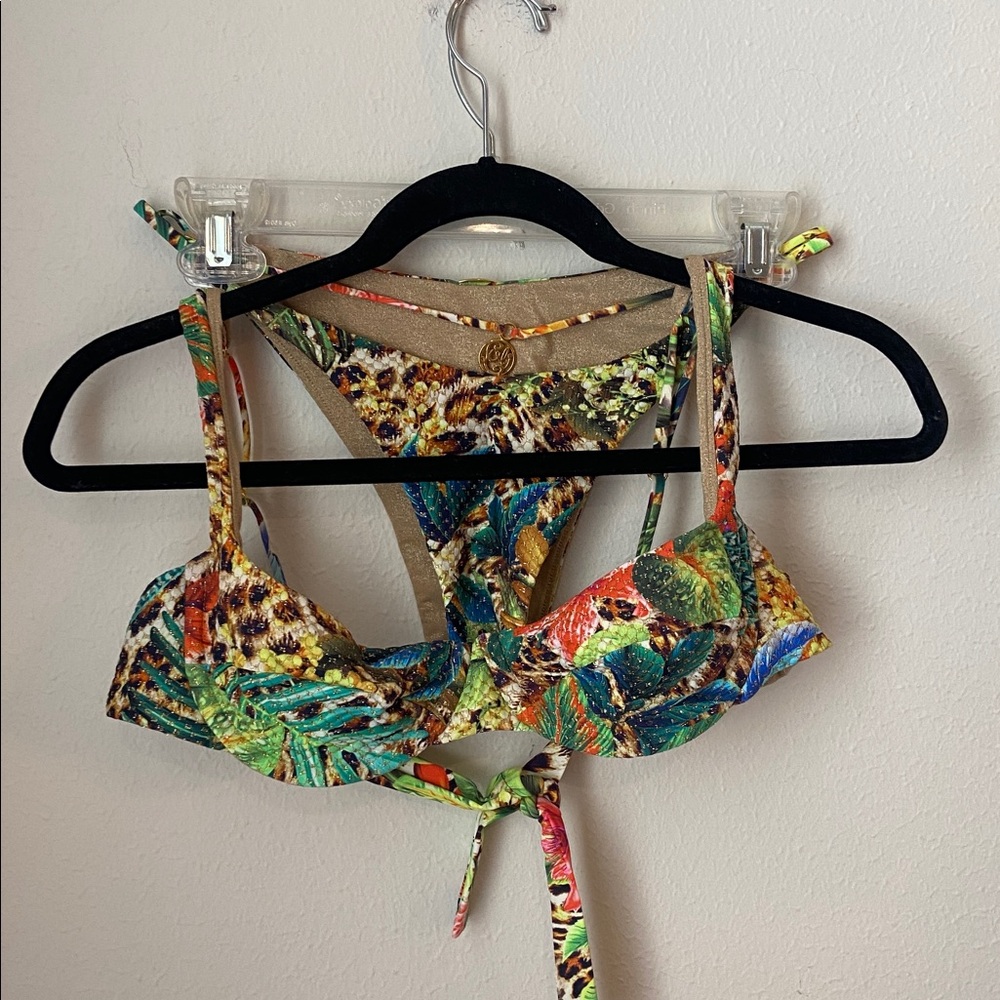 Luli Fama Multicolor Tropical Bikini